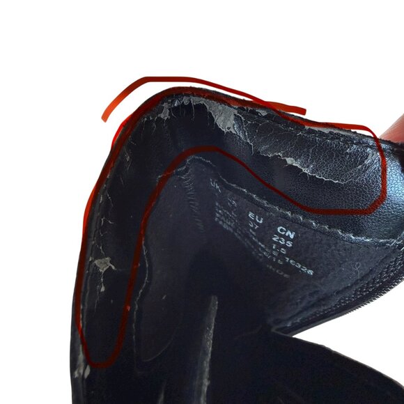 Clarks Cheshuntbe GTX black leather waterproof ankle biker boots size zip 6 1/2 - Picture 11 of 11